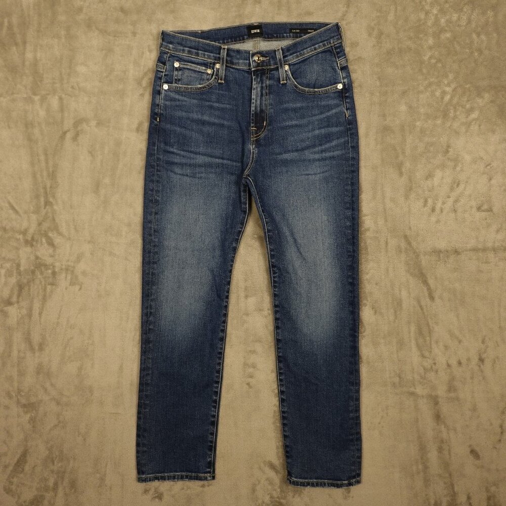 Edwin jeans Elin crop straight women's 26 blue denim NWT